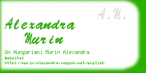 alexandra murin business card